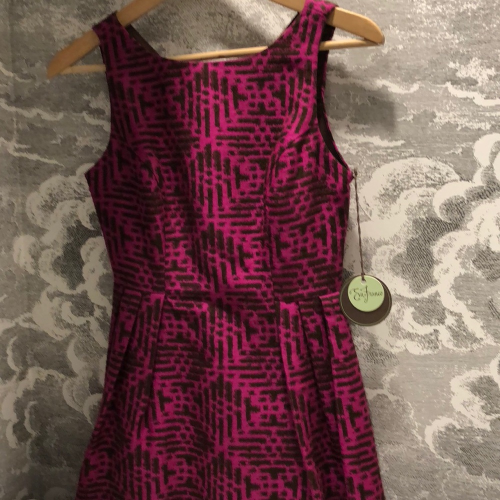 Eva Franco Parker dress Fuschia Maze